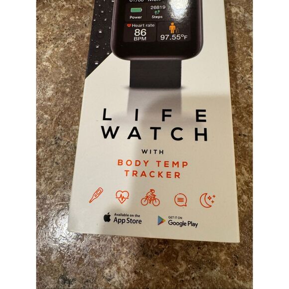 Brand new sealed life watch smart watch with body temperature tracker unisex - Picture 3 of 6